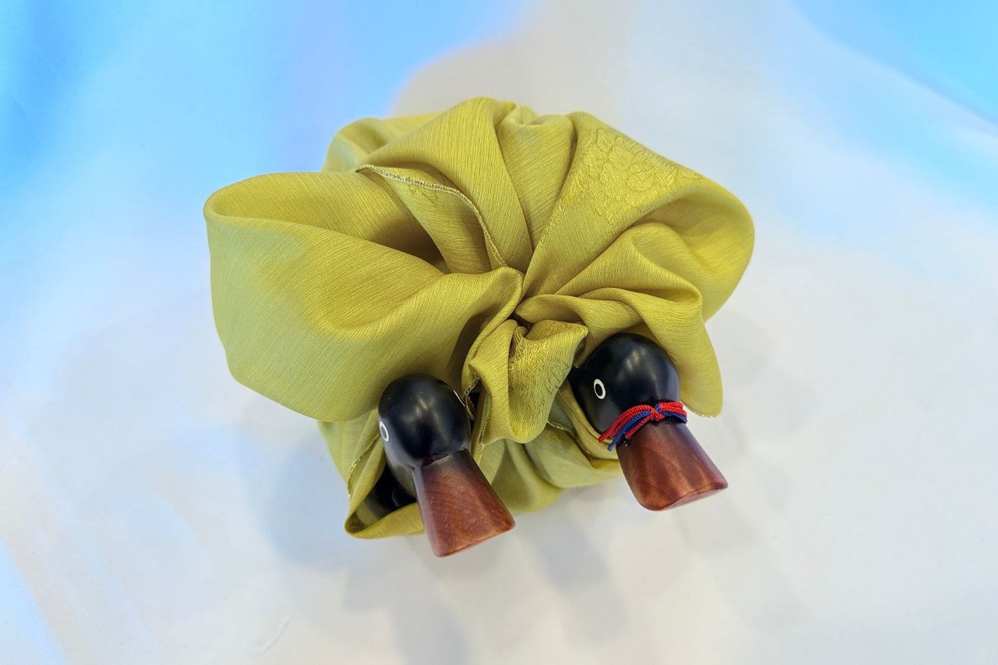 Silk Wrapped Korean Wedding Ducks - LEEHWA WEDDING