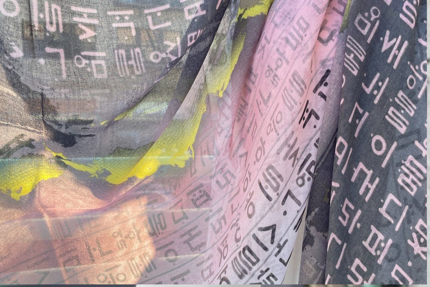 Hunminjeongeum scarf 5