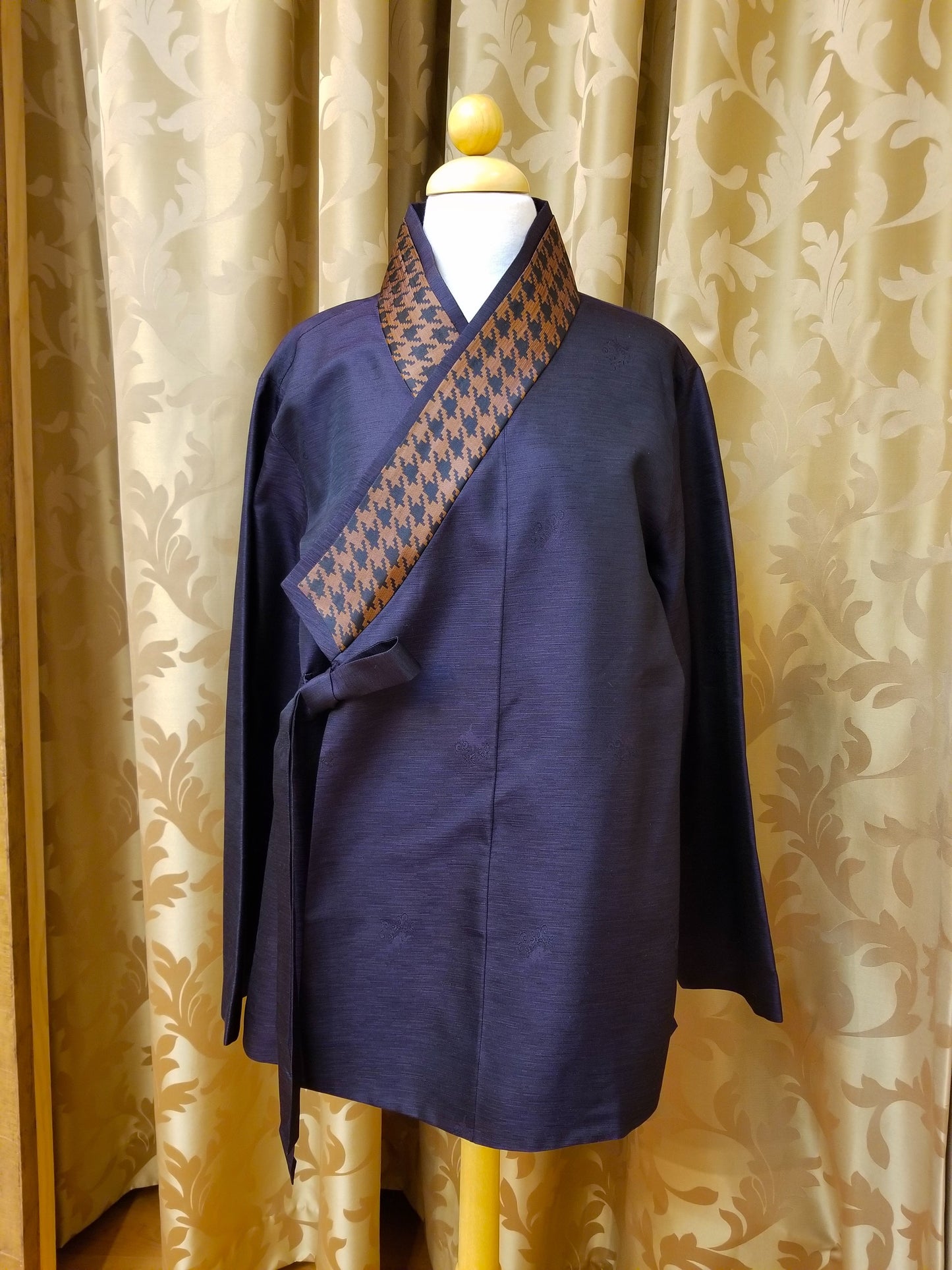 Houndstooth Modern Jeogori Jacket (Black)