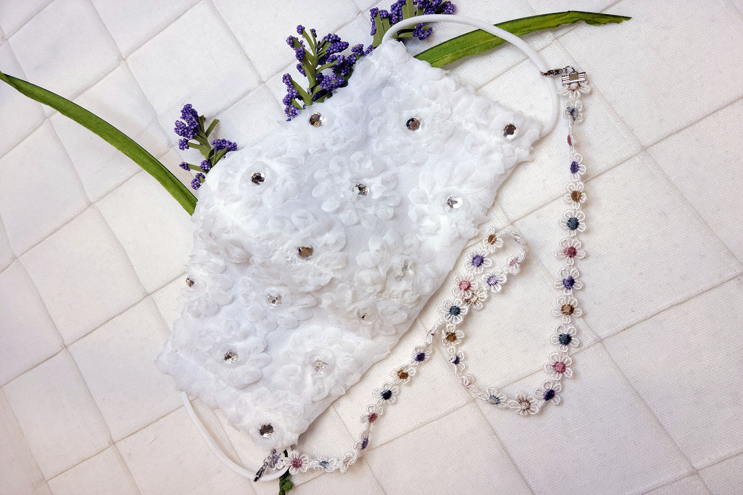 Swarovski 3D Lace Mask - LEEHWA WEDDING