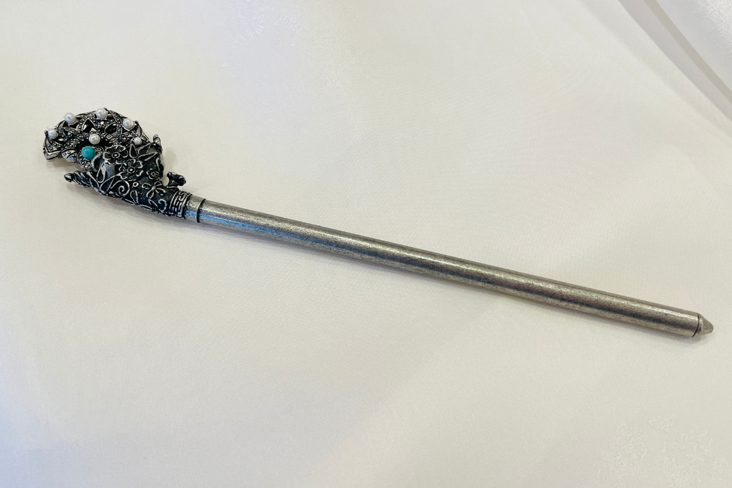 Jade Gem Traditional Korean Hair Pin Ornament