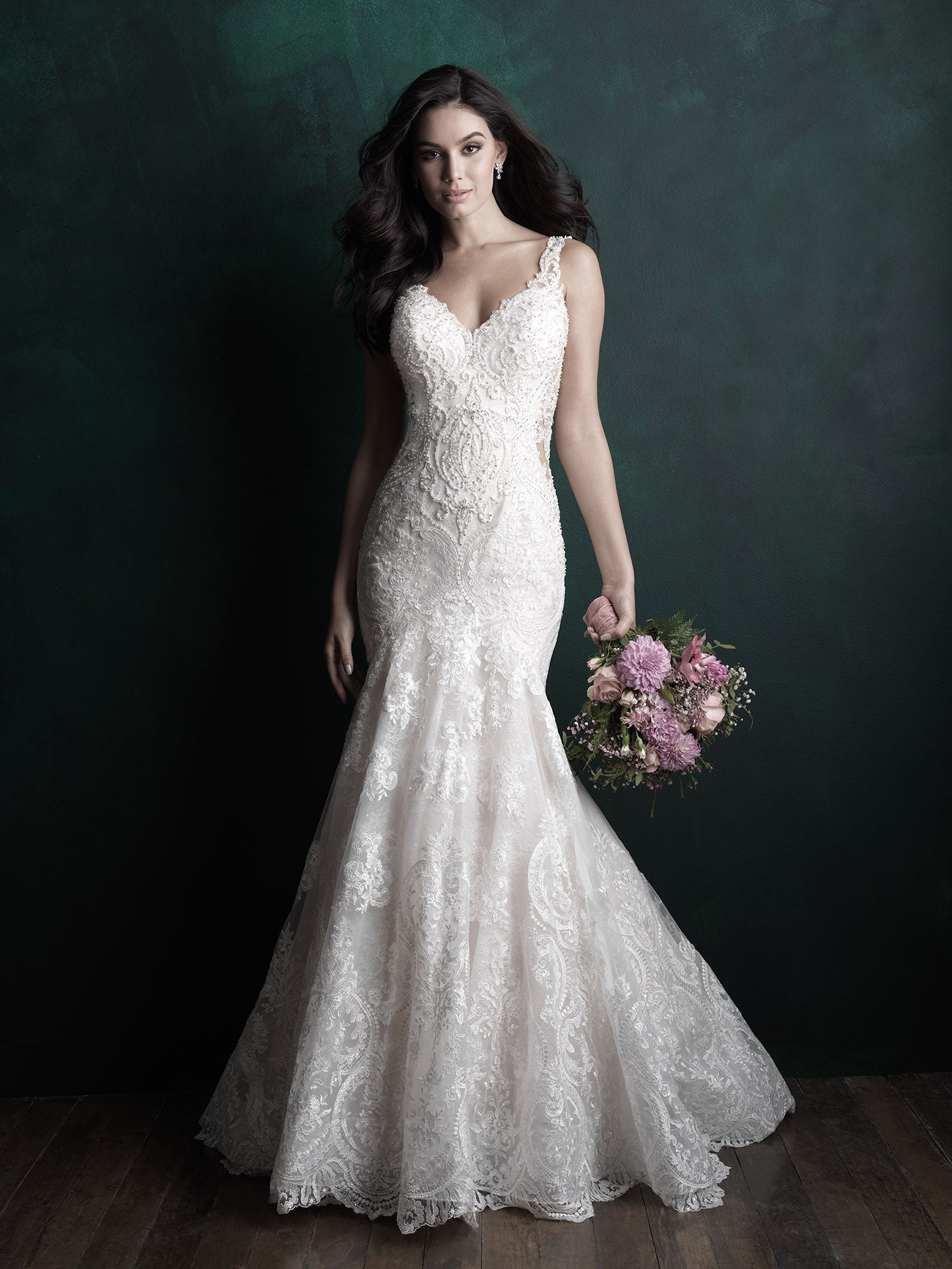 allure lace wedding dress 8764 Allure Bridals, 8764 Sample Wedding Dress Save 57%