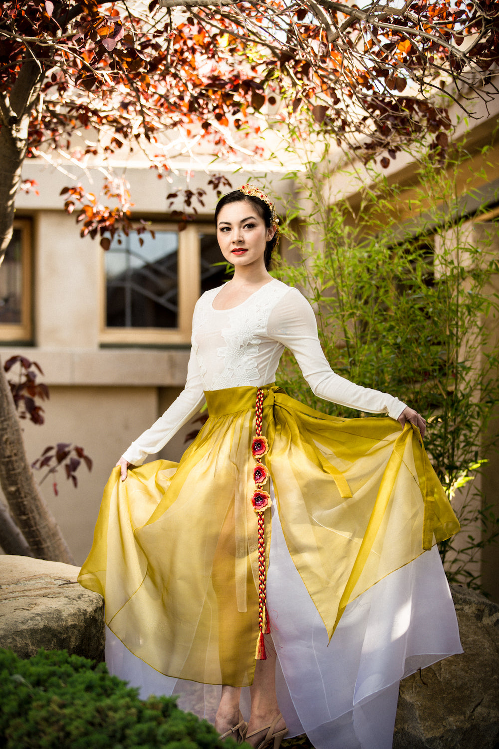 Sheer Skirt Overlay - LEEHWA WEDDING