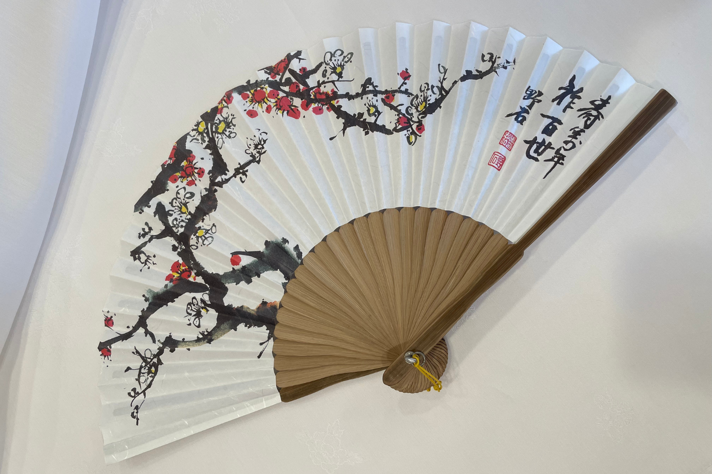 Folded Fan - Red - LEEHWA WEDDING