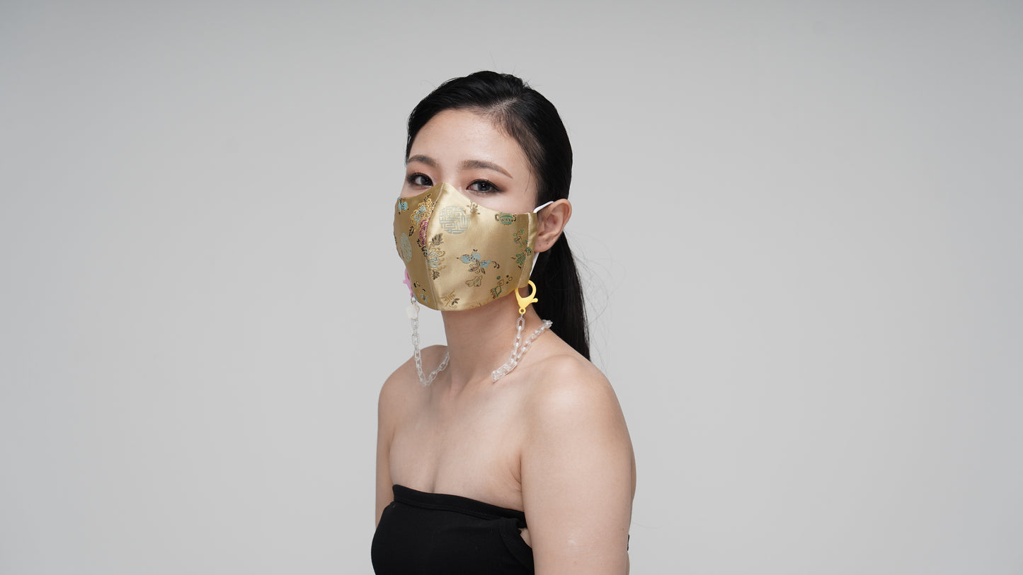 Caramel Satin Mask - LEEHWA WEDDING