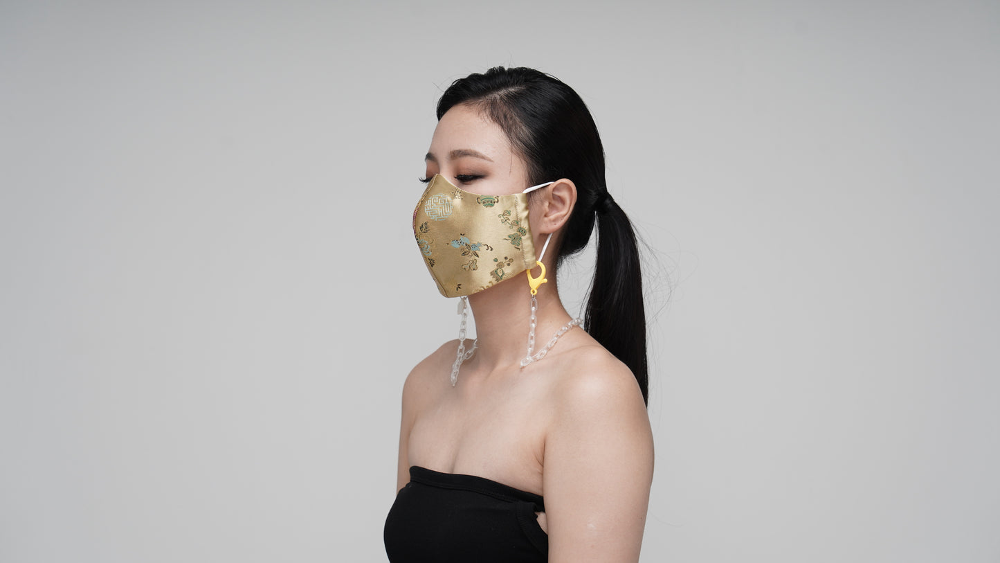 Caramel Satin Mask - LEEHWA WEDDING