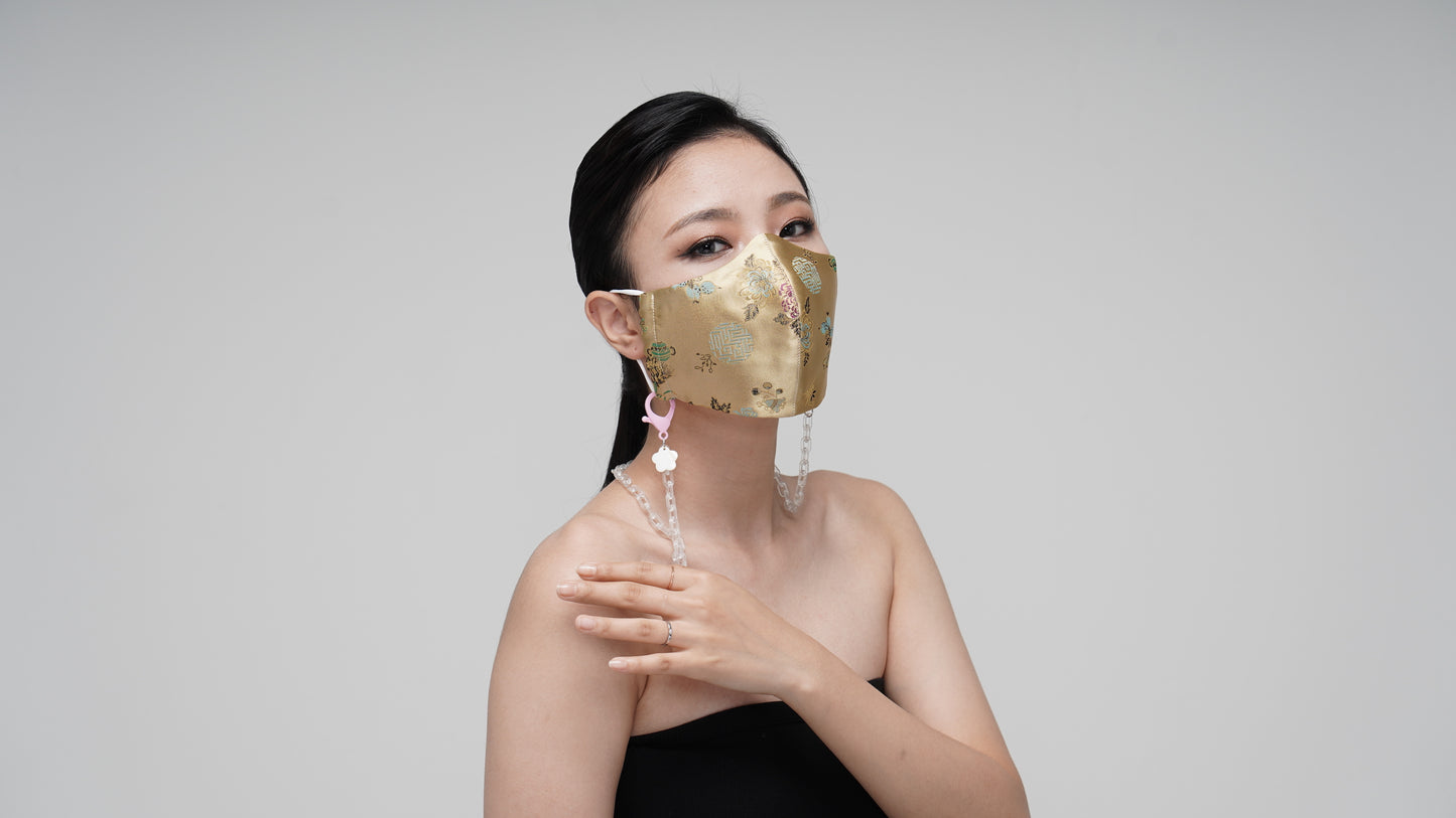 Caramel Satin Mask - LEEHWA WEDDING