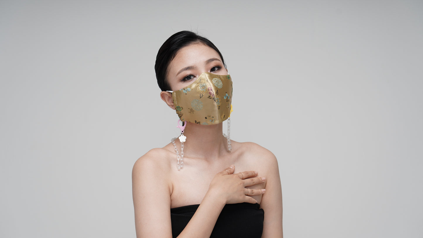 Caramel Satin Mask - LEEHWA WEDDING