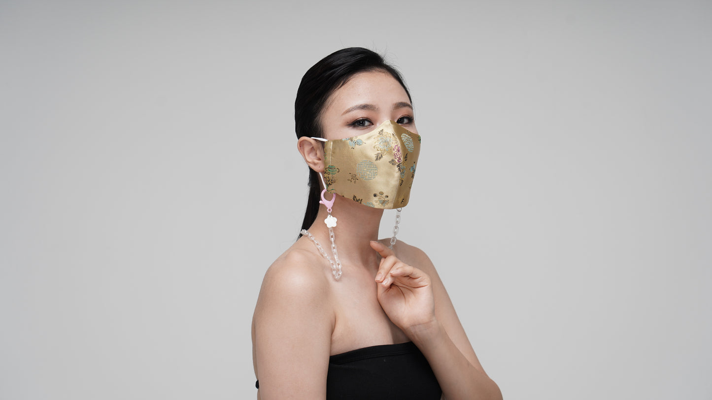 Caramel Satin Mask - LEEHWA WEDDING