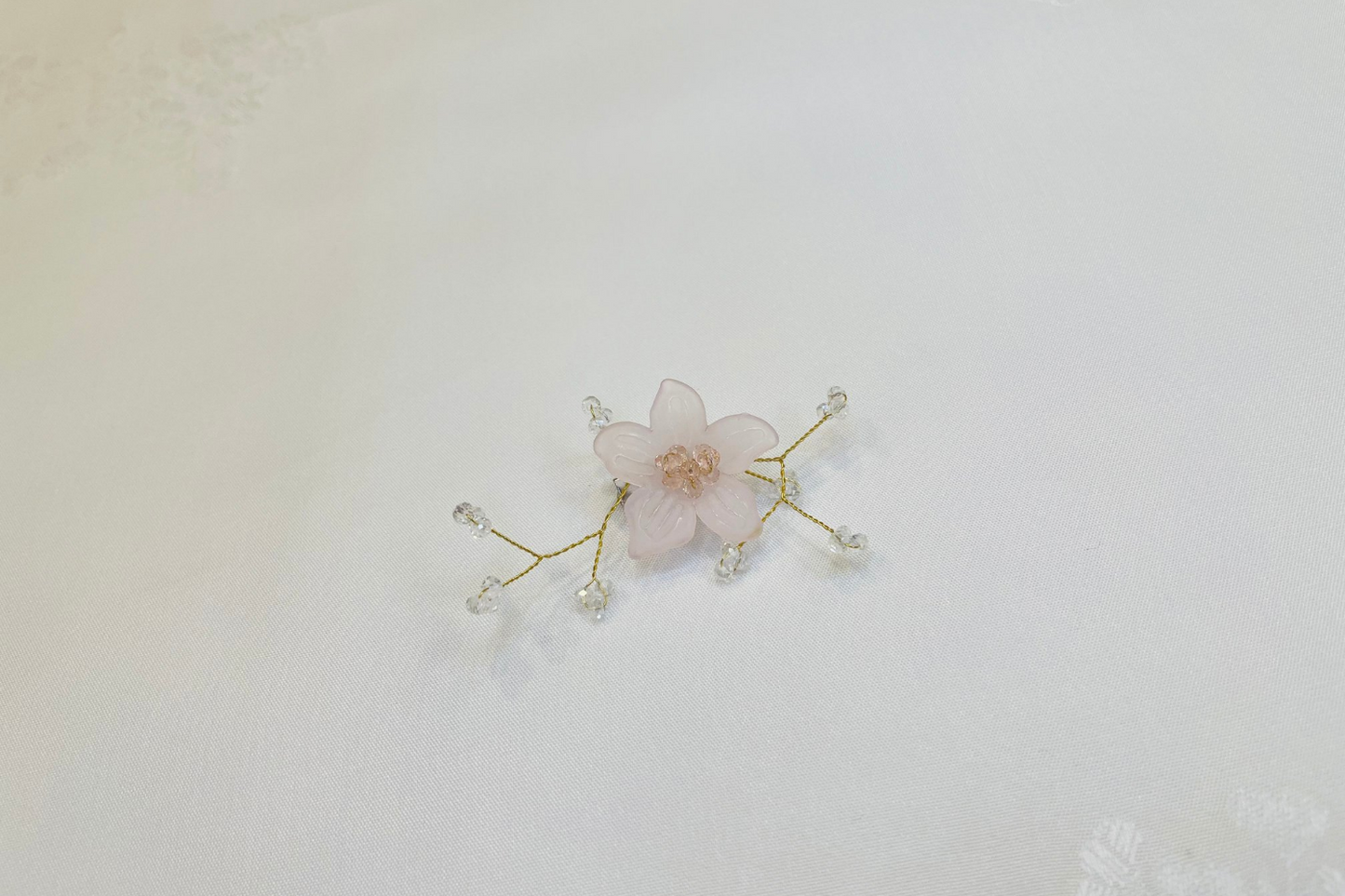 Blush Flower Modern Korean Hair Pin & Brooch