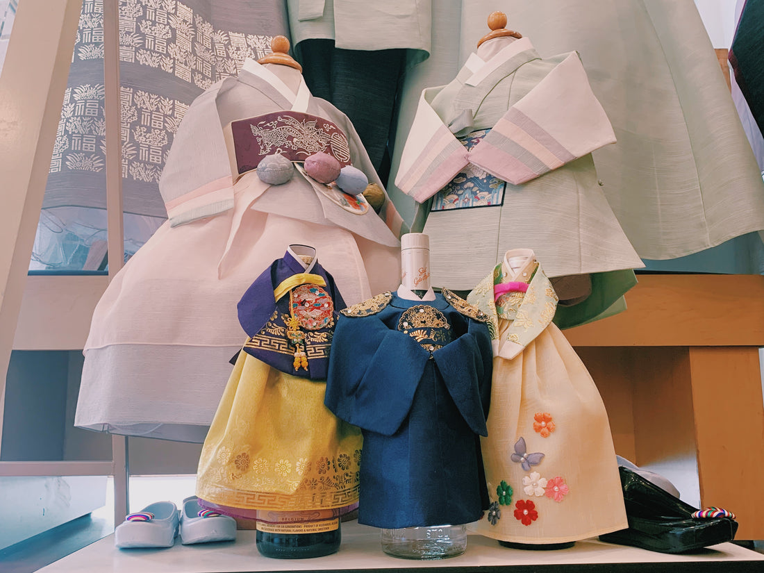 Korean Creation: Hanbok Wine Covers
