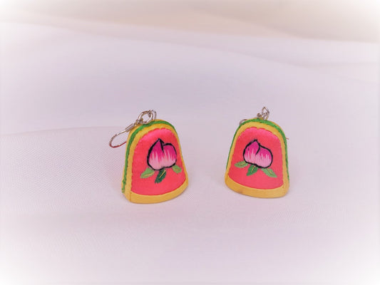 Korean Creation: Hand Embroidered Thimble Earrings