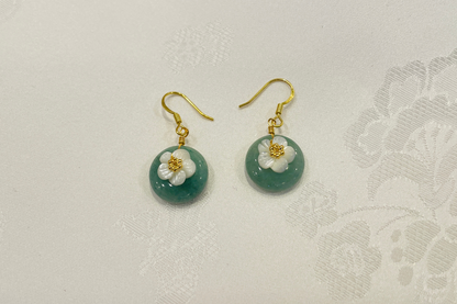Eucalyptus Stone Earrings