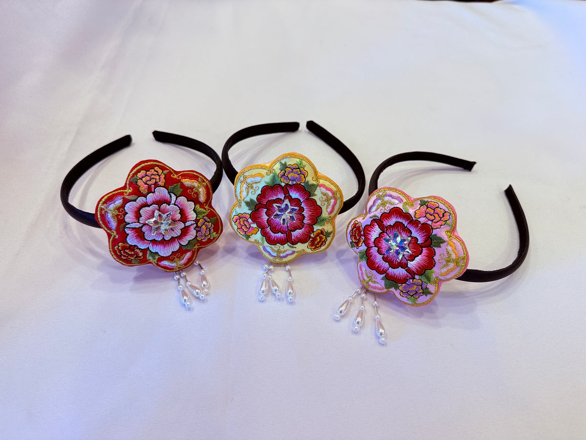 Korean Embroidered Headband