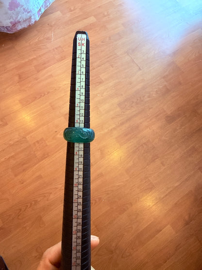 Genuine Green Jade Ring - LEEHWA WEDDING