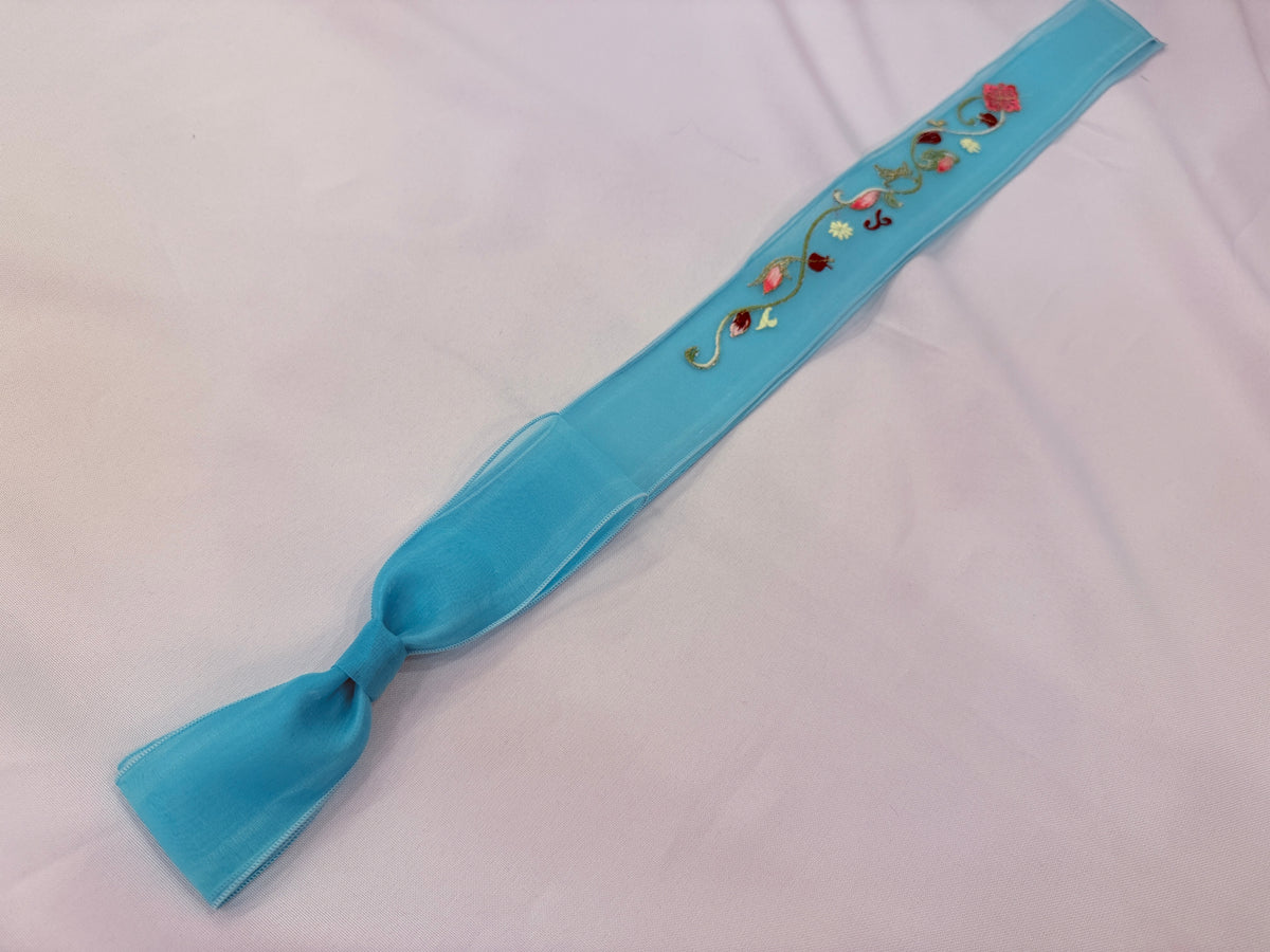 Silk Embroidered Daenggi Hair Pin - LEEHWA WEDDING
