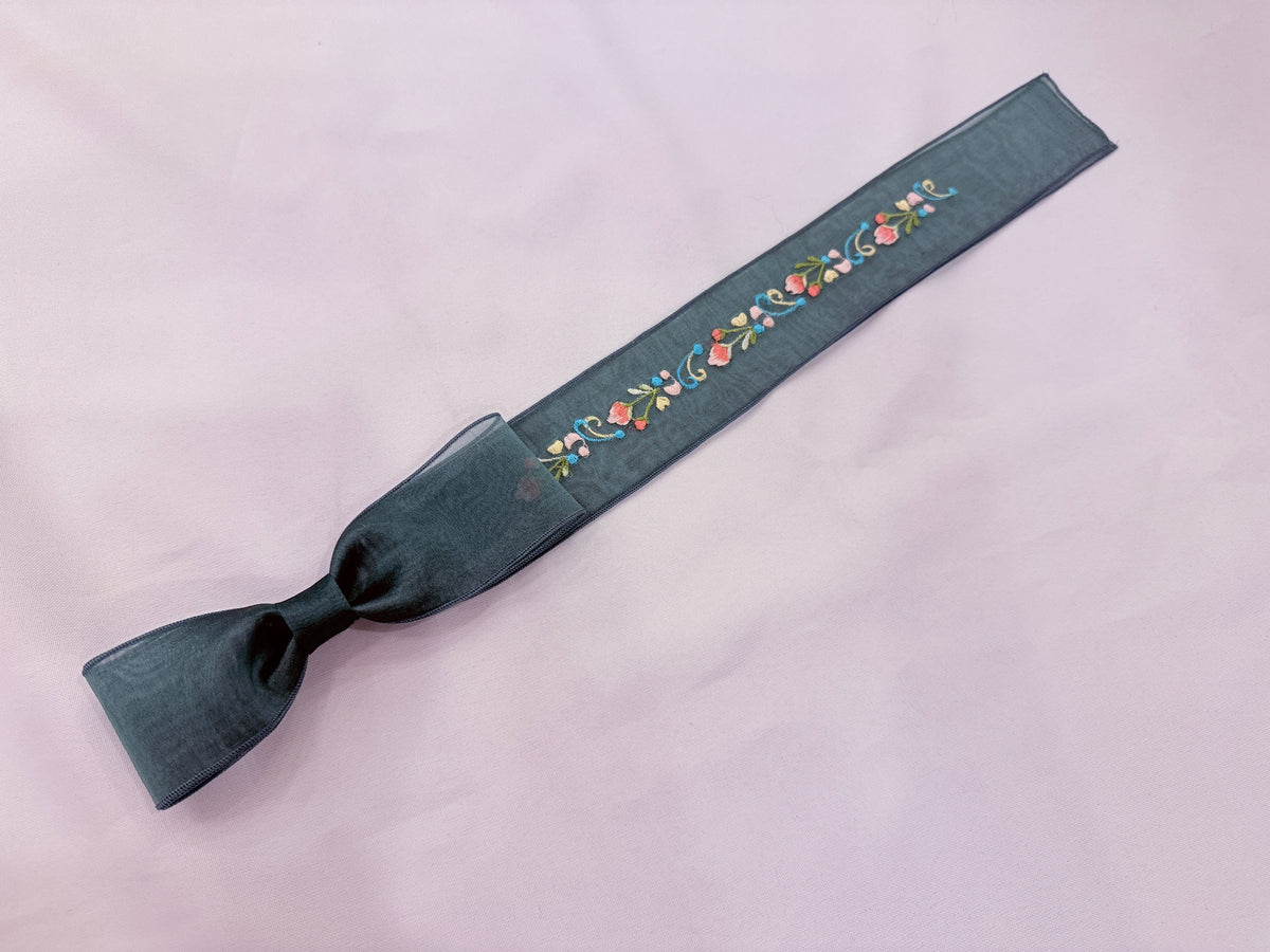 Silk Embroidered Daenggi Hair Pin - LEEHWA WEDDING