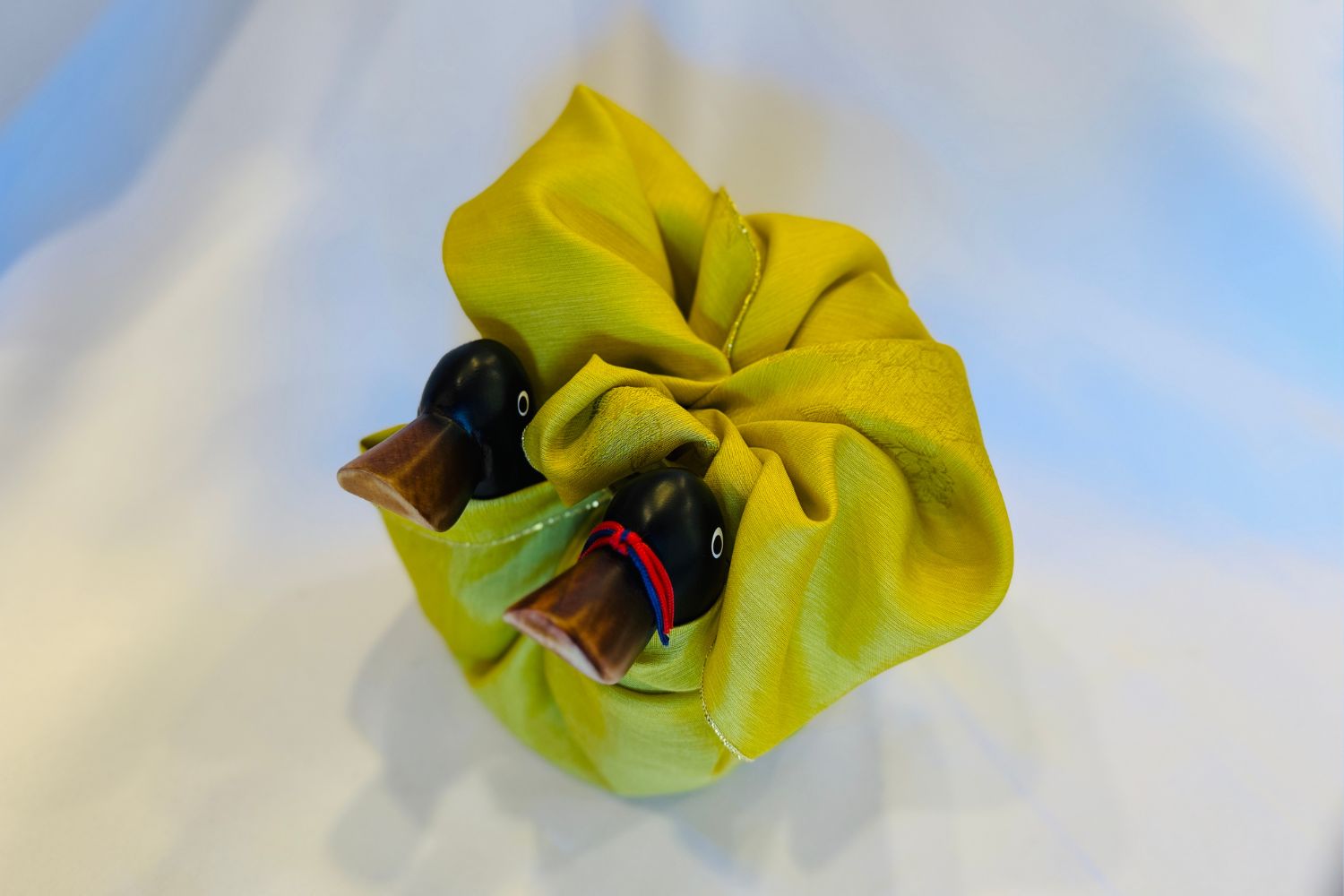 Silk Wrapped Korean Wedding Ducks - LEEHWA WEDDING