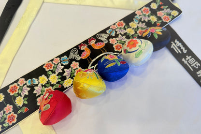 Royal Black Hand-Embroidered Doltti