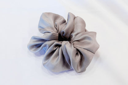 Naturally Dyed Hanbok Silk Scrunchie (Gray) - LEEHWA WEDDING