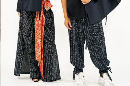 Modern Black Hangul Pants