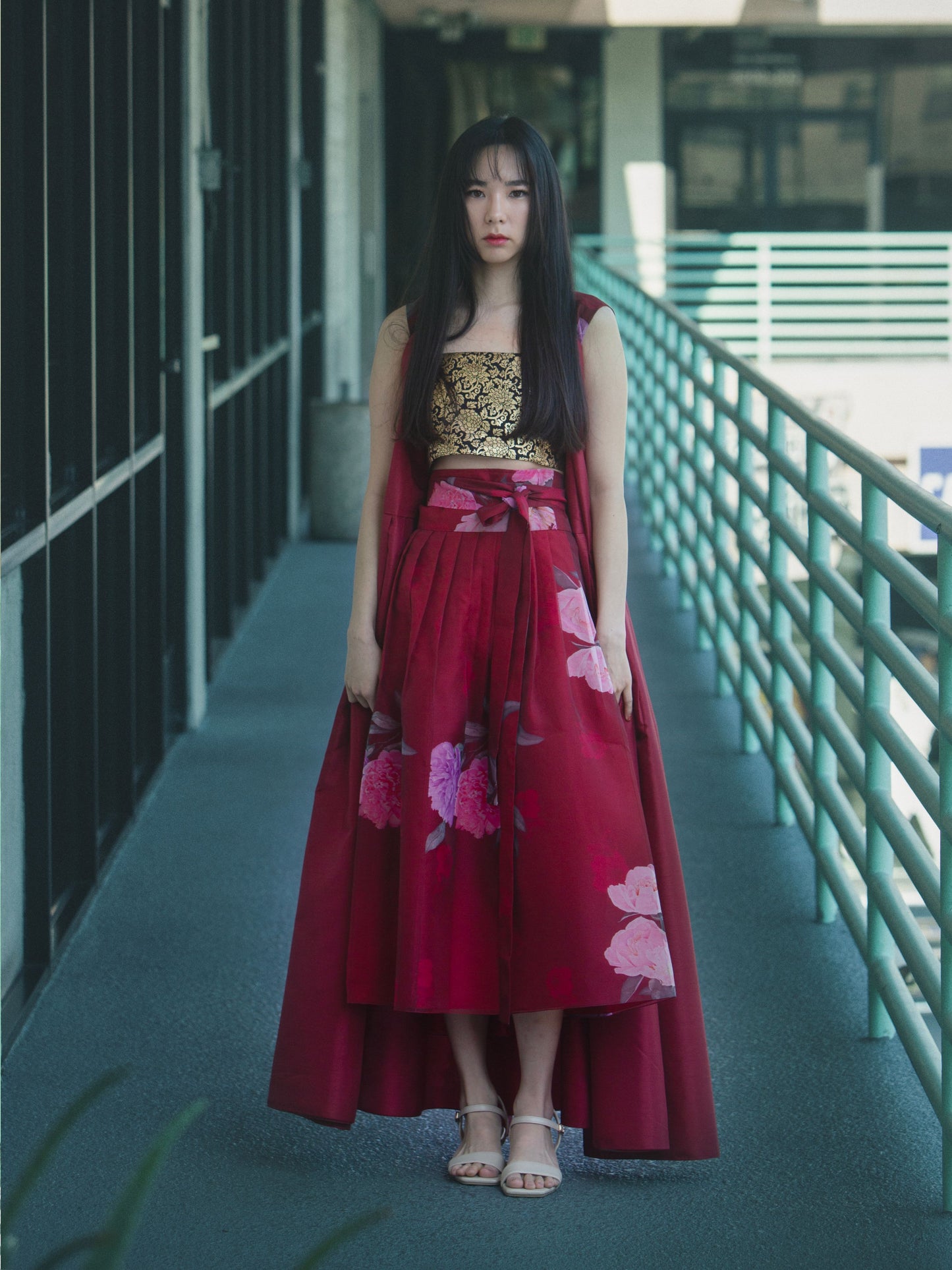Peonia Convertible dress and Vest