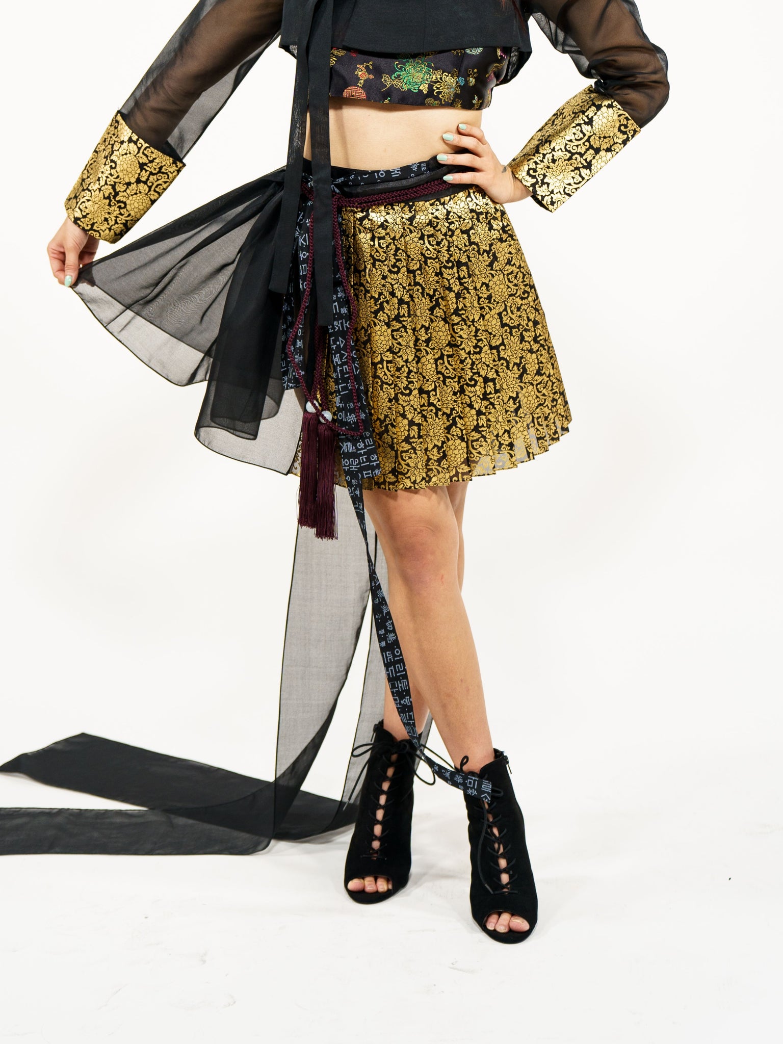 Black Pleated Skirt