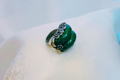 Adjustable  Jade Ring