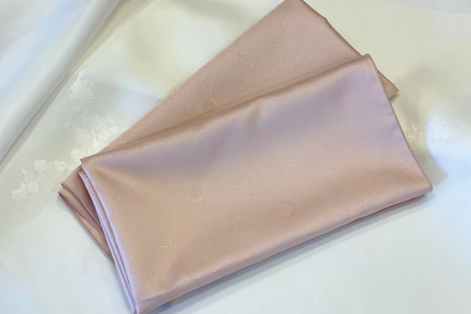 Blush pink Bojagi Fabric