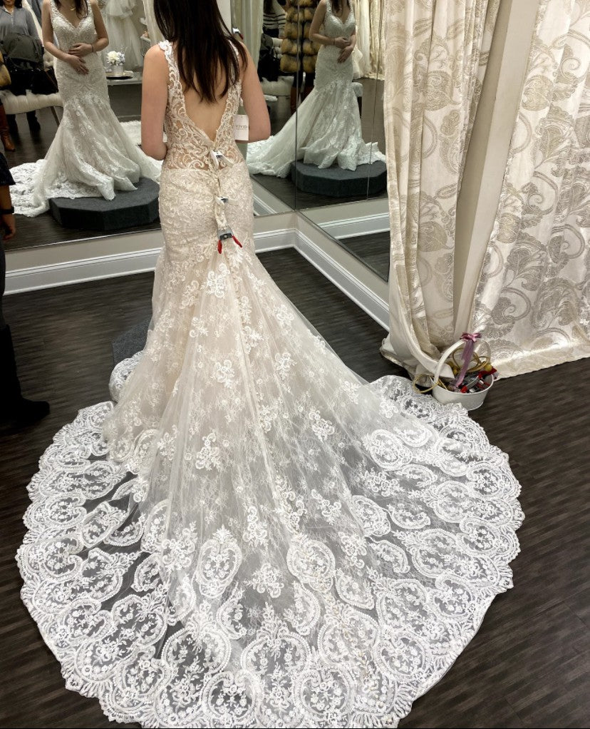 Try on the Allure Couture C636 Gown in Los Angeles, CA | Karoza Bridal