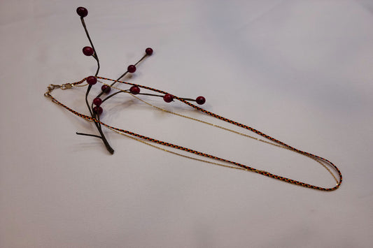 Double Mask Chain with Gold