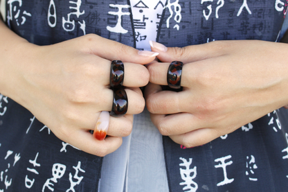 Genuine Jade Tiger Eye Ring