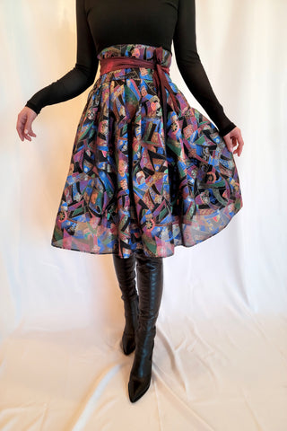 Festival Black Wrap Skirt