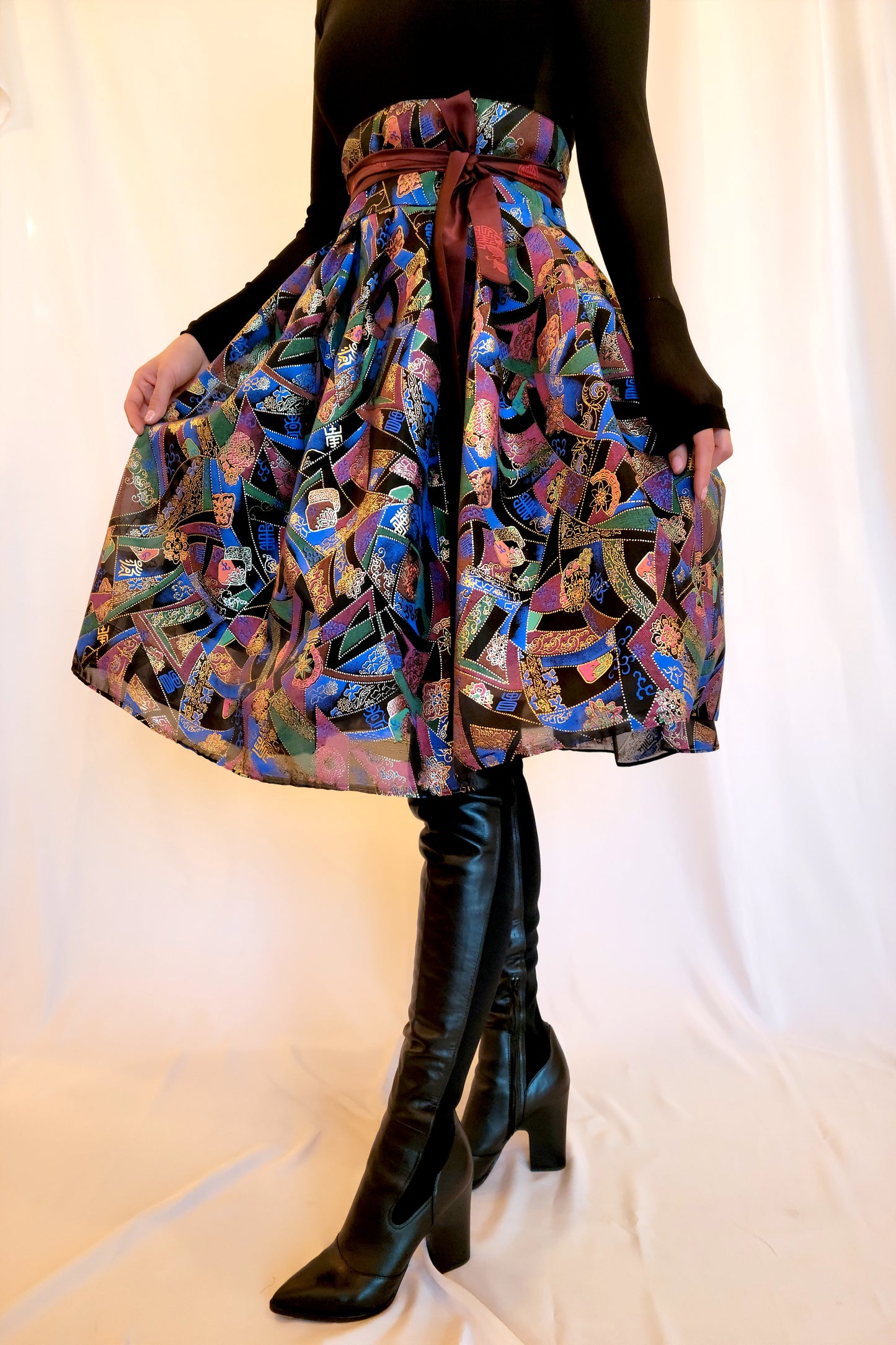 Festival Black Wrap Skirt