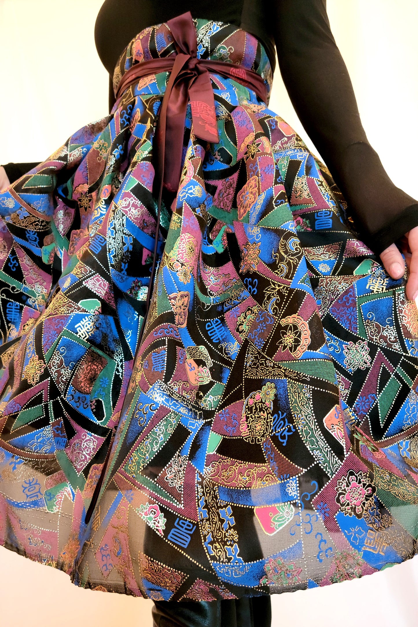 Festival Black Wrap Skirt