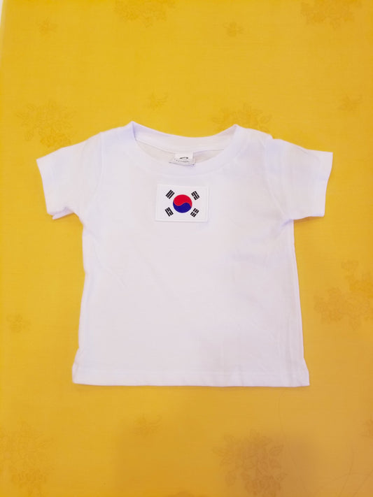 Baby Taegukgi Shirt (White)