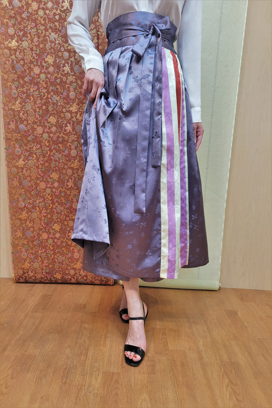 Saekdong Orchid Wrap Skirt