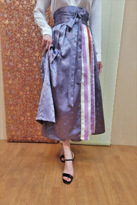 Saekdong Orchid Wrap Skirt