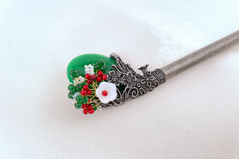 Full Bloom Traditional Korean Hair Pin Ornament