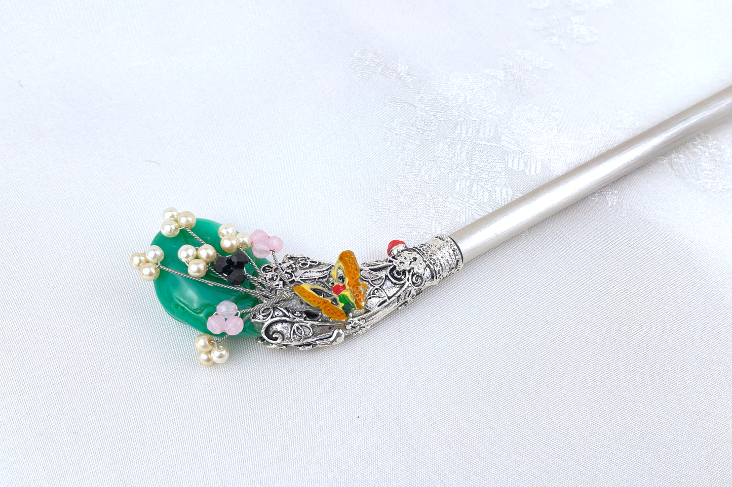 Hyanggi Green Traditional Korean Hair Pin Ornament