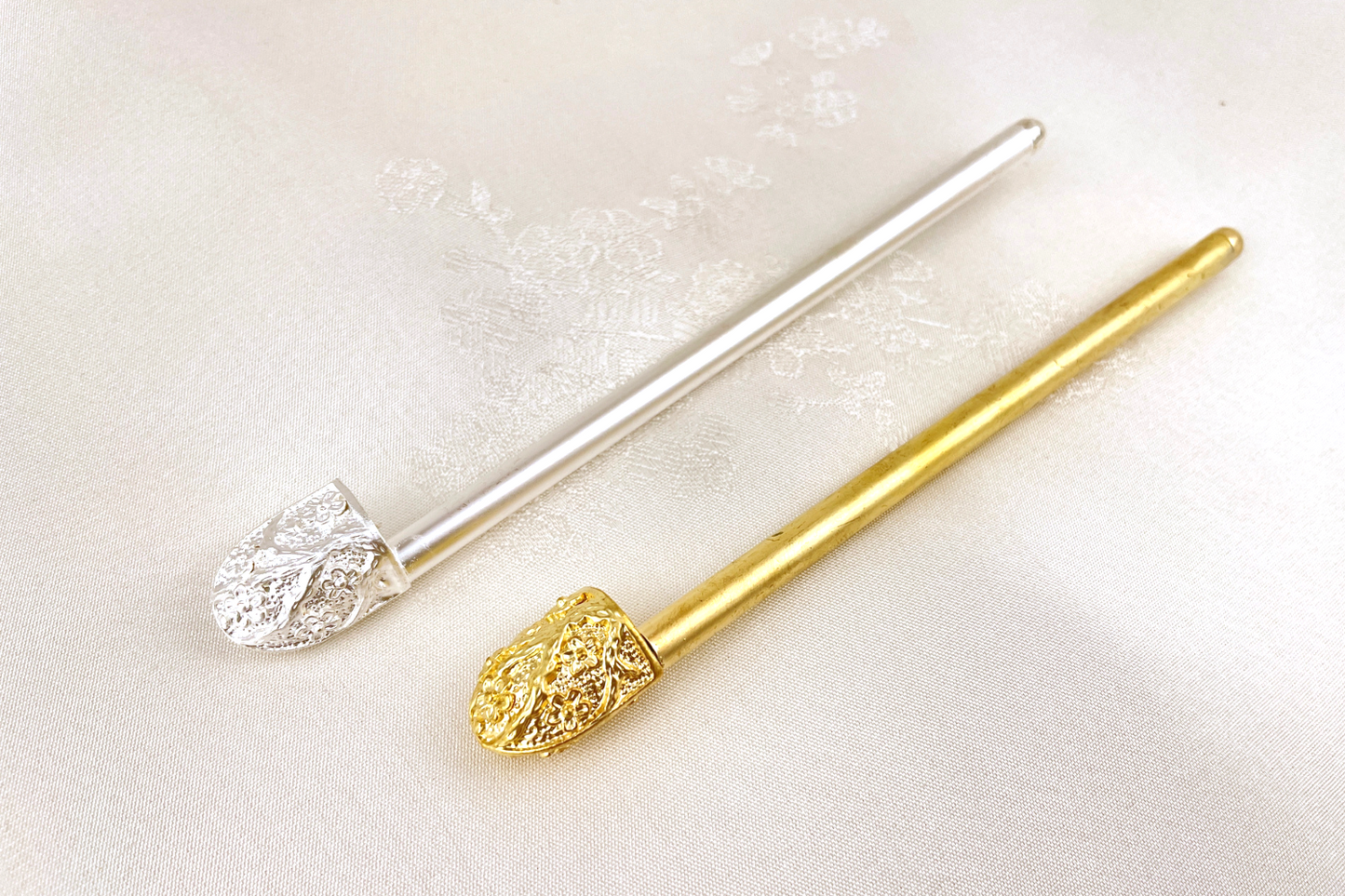 Small Garden Traditional Korean Hair Pin Ornament – LEEHWA WEDDING