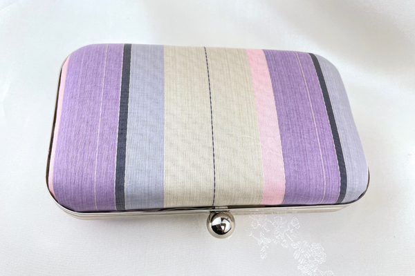 Dyed Silk Thread Handmade Clutch Handbag