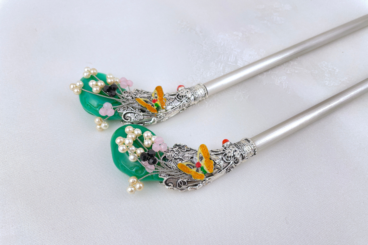 Small Garden Traditional Korean Hair Pin Ornament – LEEHWA WEDDING & HANBOK