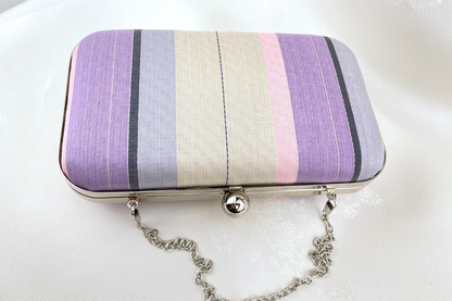 Dyed Silk Thread Handmade Clutch Handbag