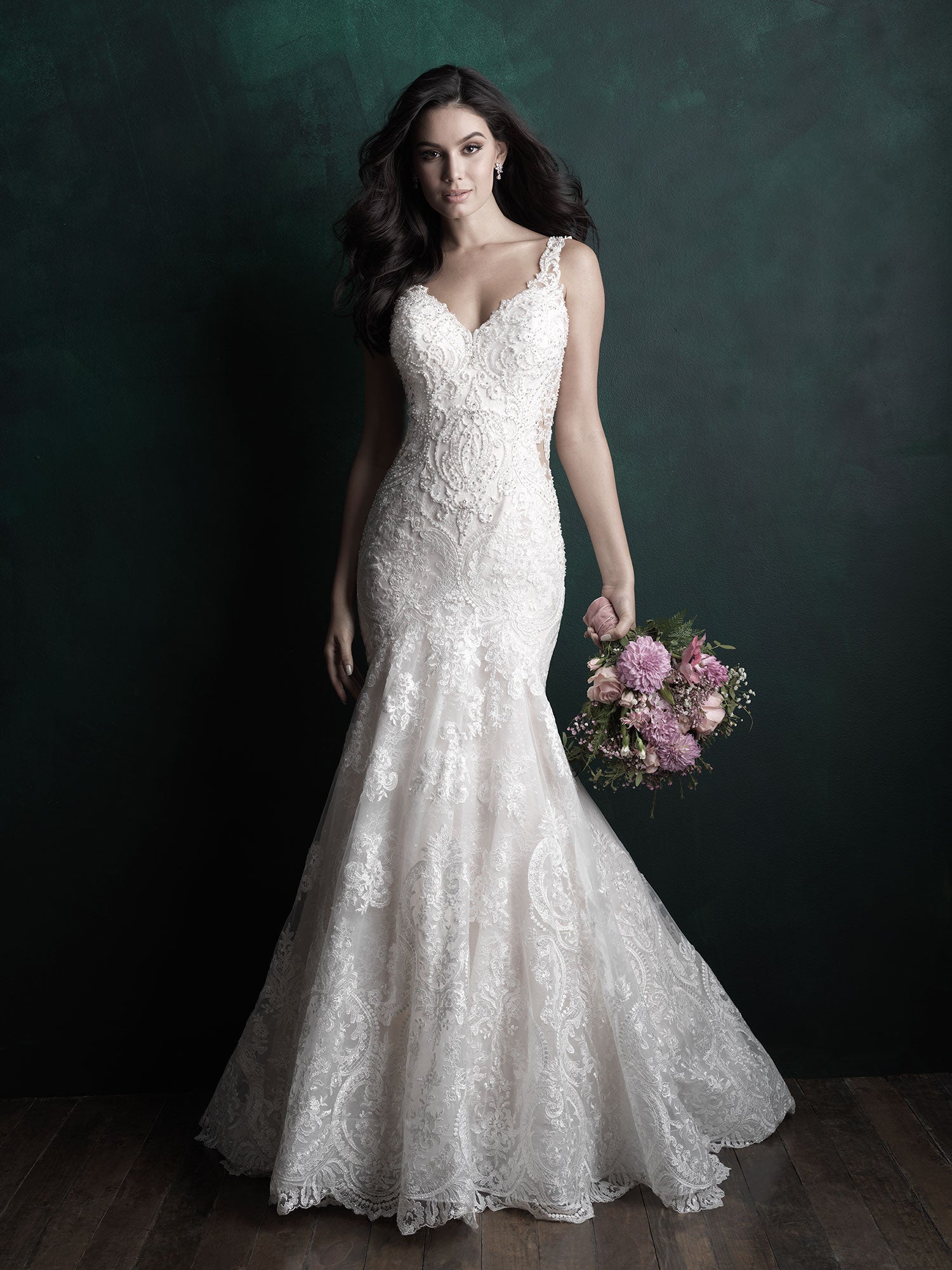 This is a great bridal shot..and I beautiful dress | Allure wedding dresses,  Allure bridal, Couture wedding gowns