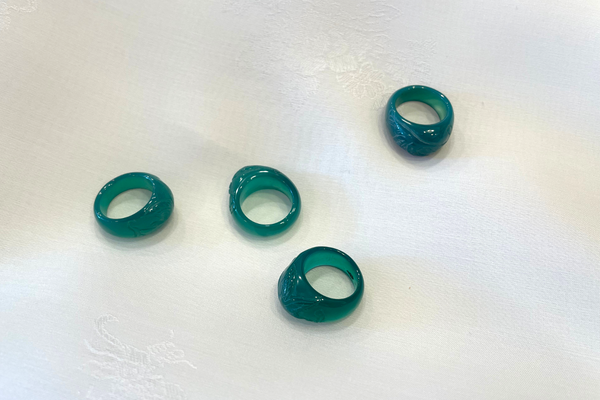 Genuine Green Jade Ring