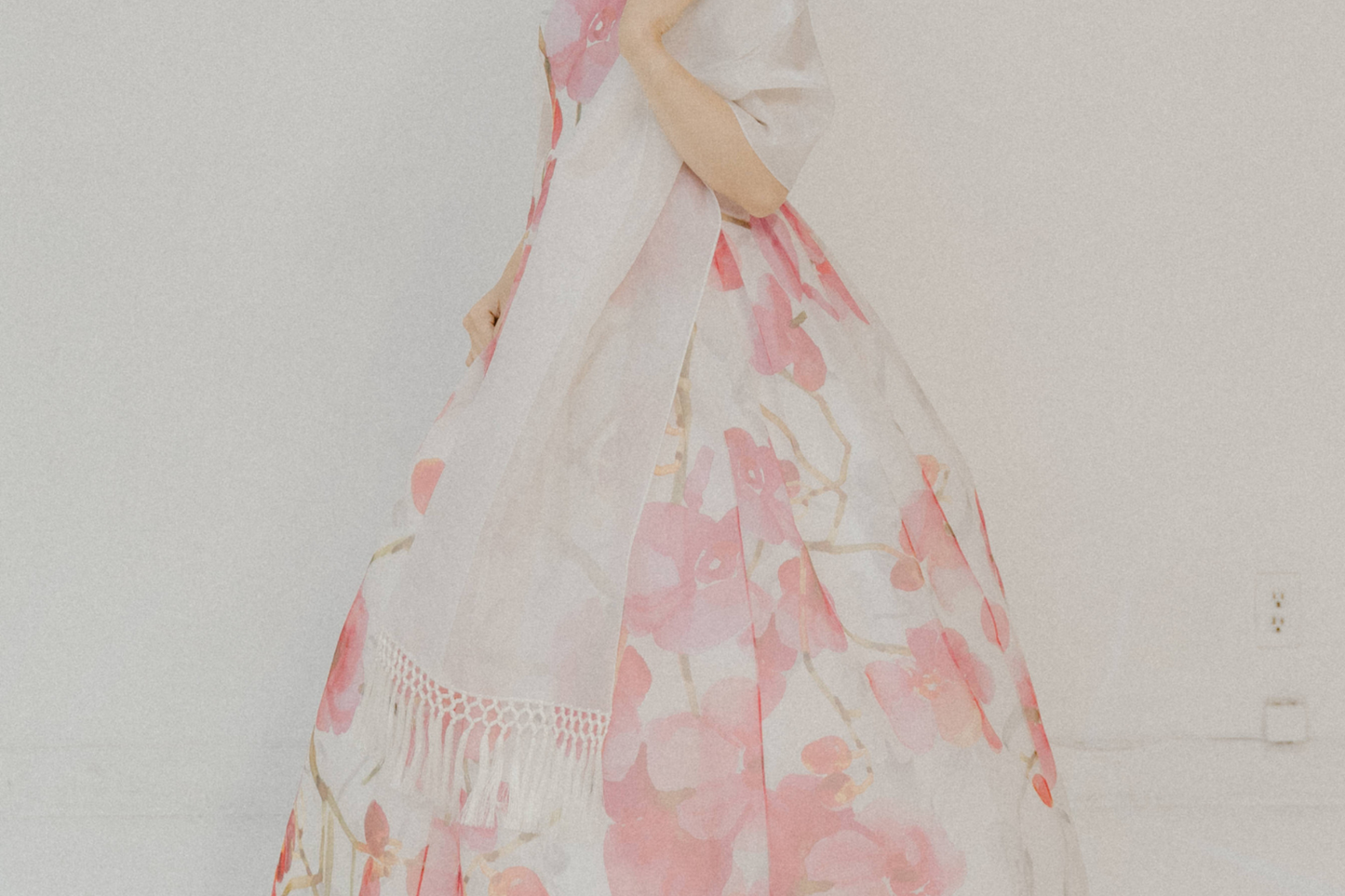 White Silk Shawl