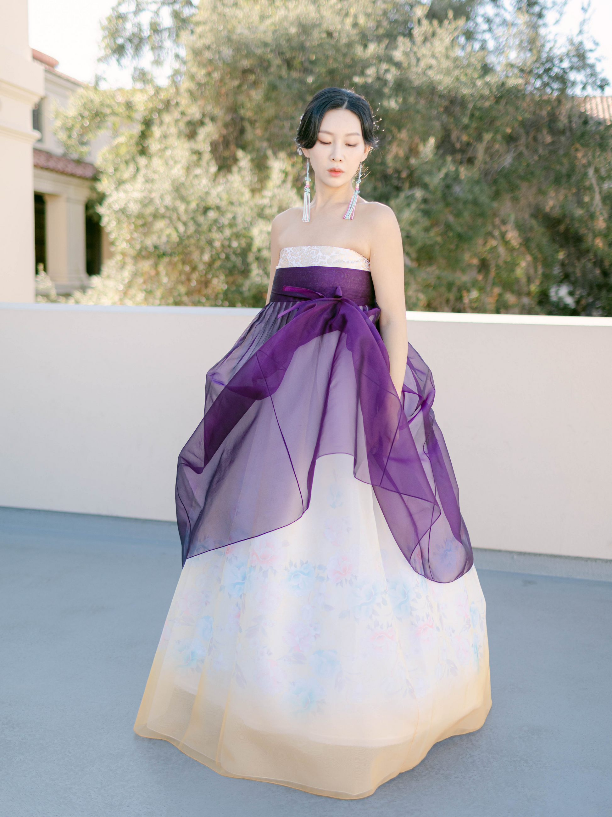 silk wrap skirt dress SILK WRAP SKIRT - GREEN FLOWER