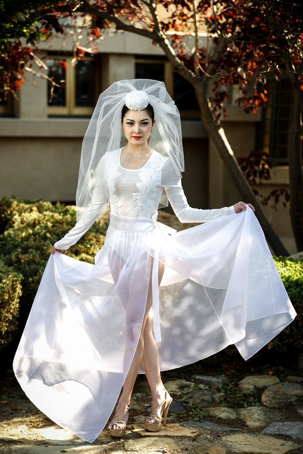 Sheer Skirt Overlay - LEEHWA WEDDING