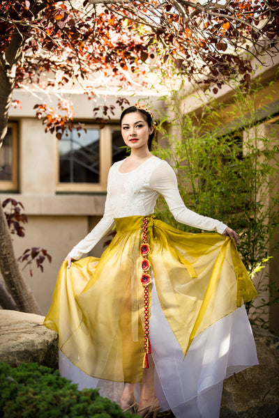 Sheer Skirt Overlay - LEEHWA WEDDING